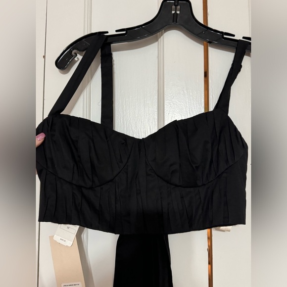 Johanna Ortiz African Mirror Pleated Crop Bustier Top - Picture 7 of 11